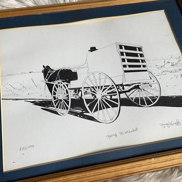 Greg Kempfs “Going to Market” Lithograph Print Numbered and Signed - Picture 4 of 15